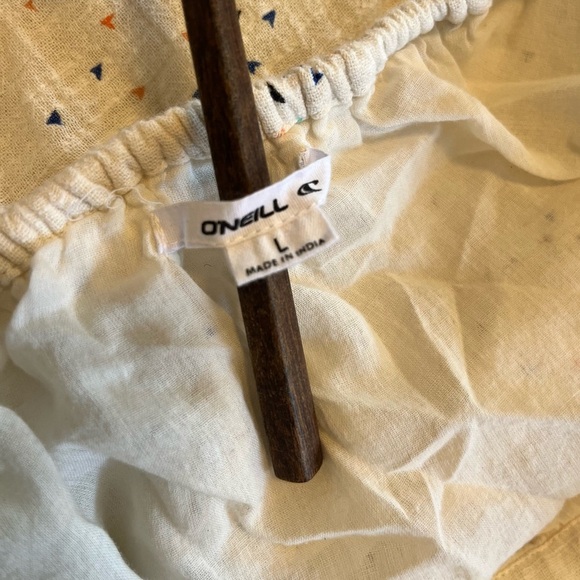 O' Neill Halter Maxi Dress Size Large 100% Cotton With Speckle Print - Picture 3 of 9